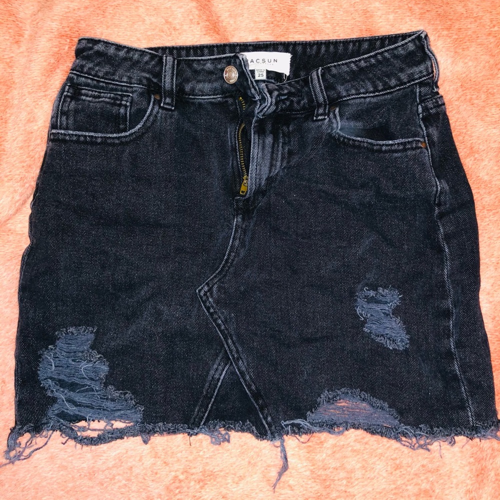 Black Denim Skirt , perfect for a night out!